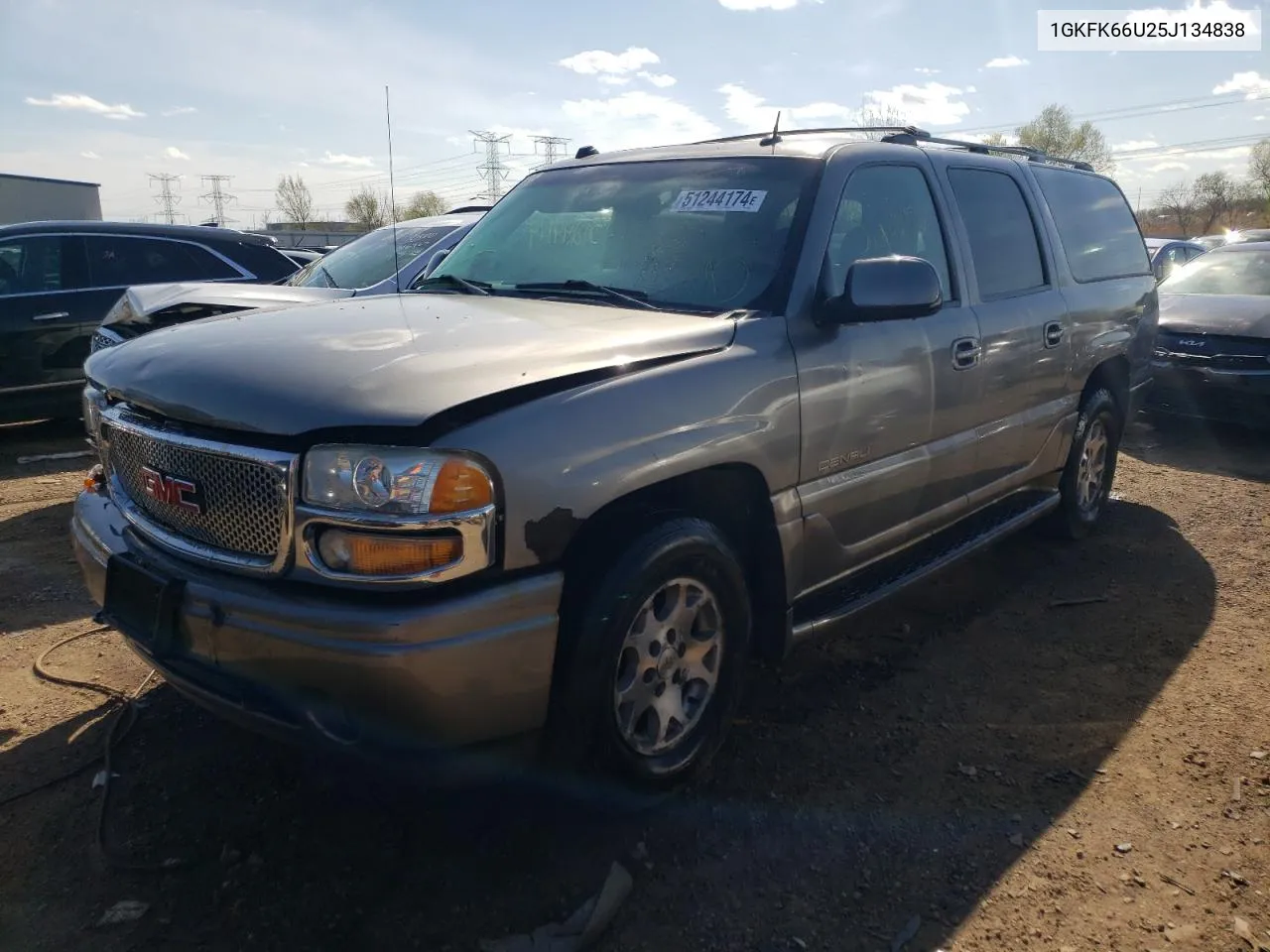 1GKFK66U25J134838 2005 GMC Yukon Xl Denali