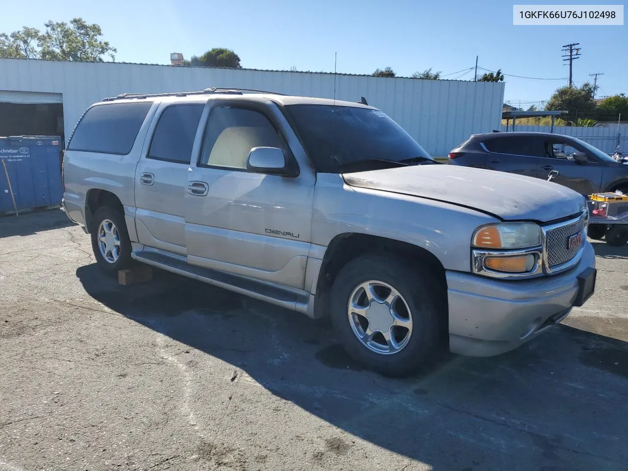 2006 GMC Yukon Xl Denali VIN: 1GKFK66U76J102498 Lot: 67510844