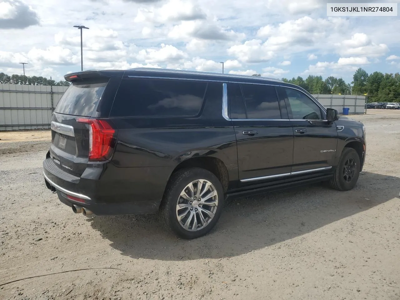 2022 GMC Yukon Xl Denali VIN: 1GKS1JKL1NR274804 Lot: 71070184