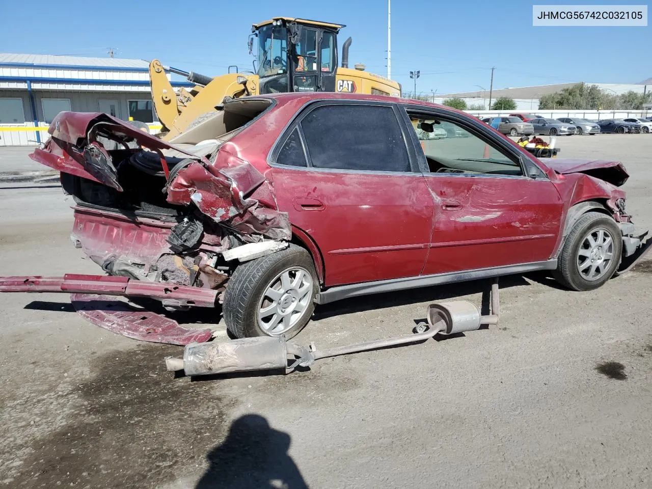 2002 Honda Accord Se VIN: JHMCG56742C032105 Lot: 69705314