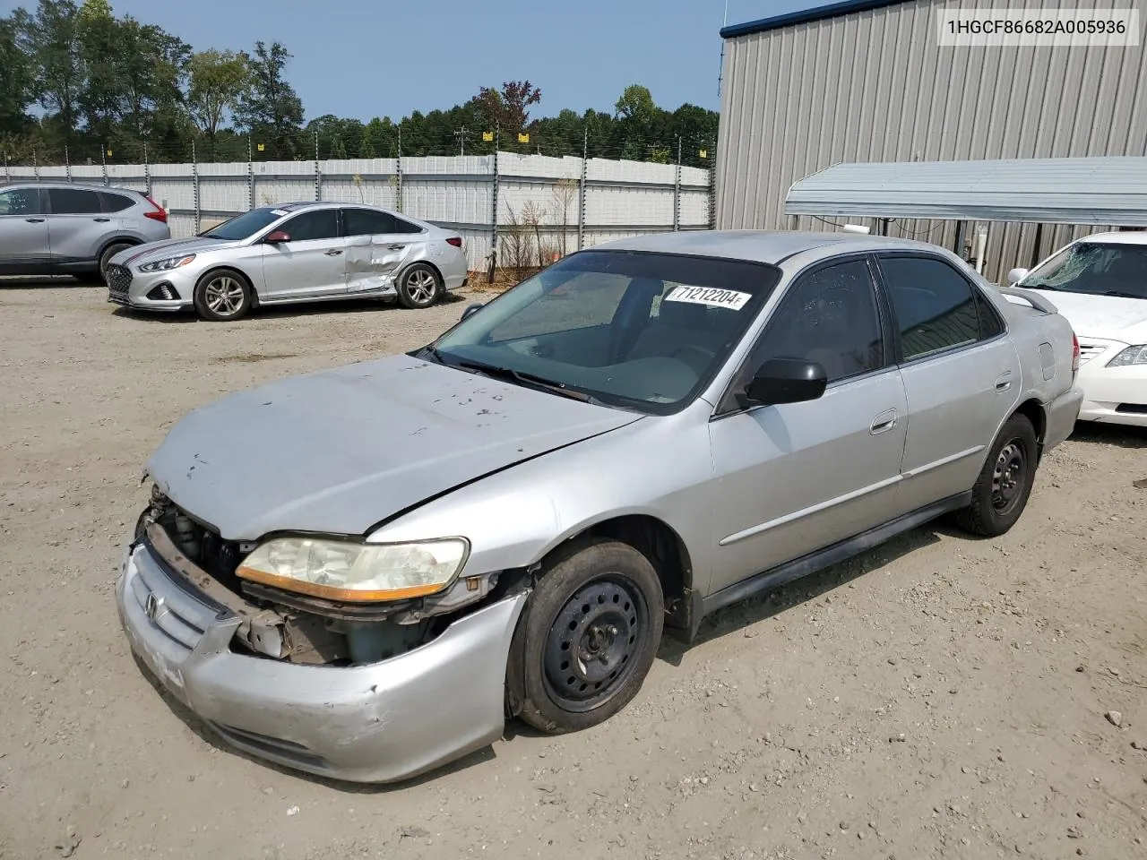 1HGCF86682A005936 2002 Honda Accord Value