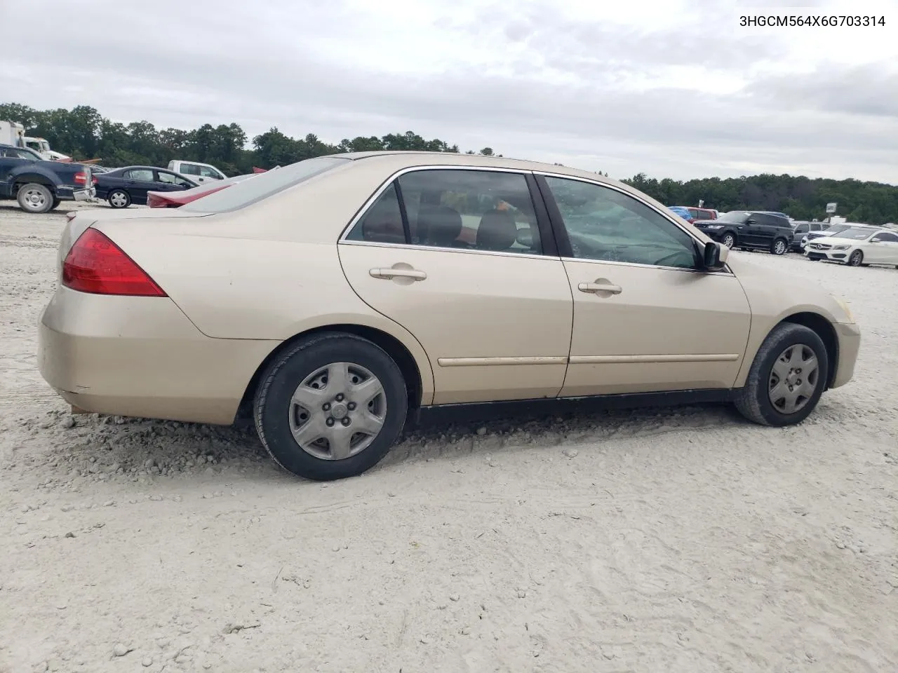 2006 Honda Accord Lx VIN: 3HGCM564X6G703314 Lot: 70402604