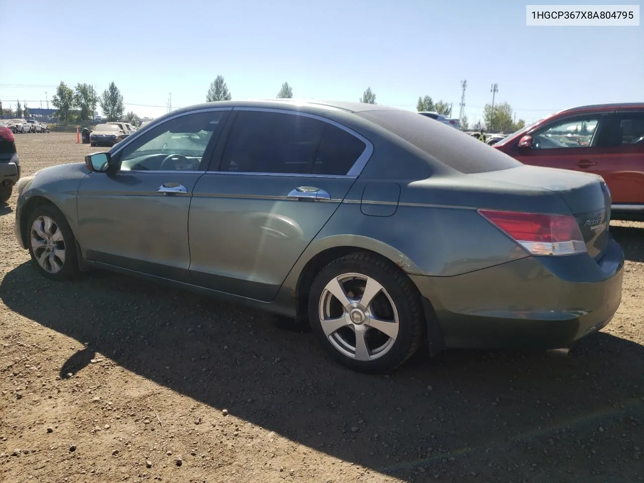 2008 Honda Accord Ex VIN: 1HGCP367X8A804795 Lot: 70273974