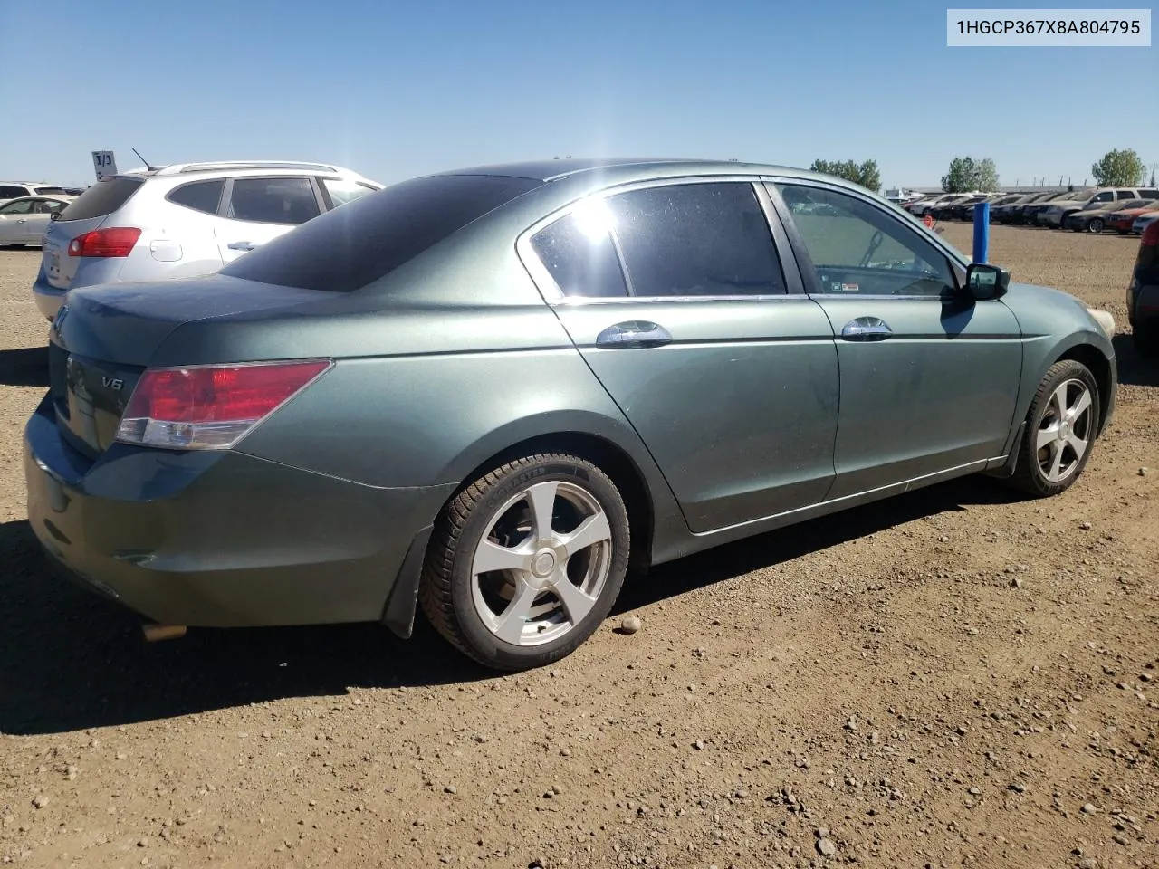 2008 Honda Accord Ex VIN: 1HGCP367X8A804795 Lot: 70273974