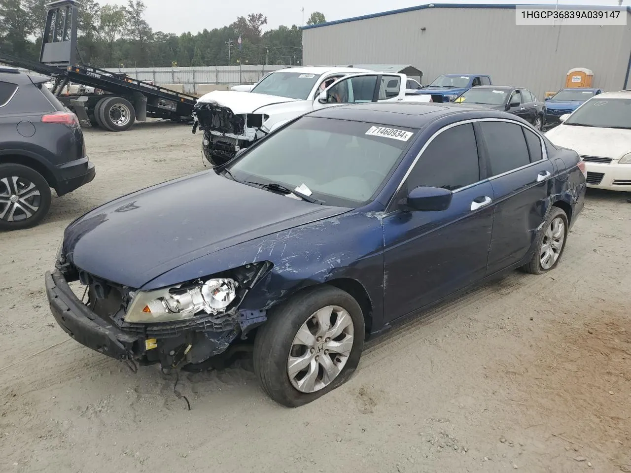 2009 Honda Accord Exl VIN: 1HGCP36839A039147 Lot: 71460934