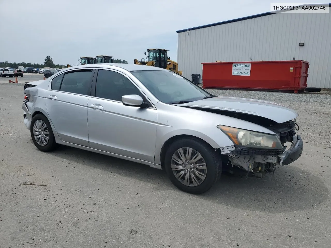 2010 Honda Accord Lx VIN: 1HGCP2F31AA002746 Lot: 68516194