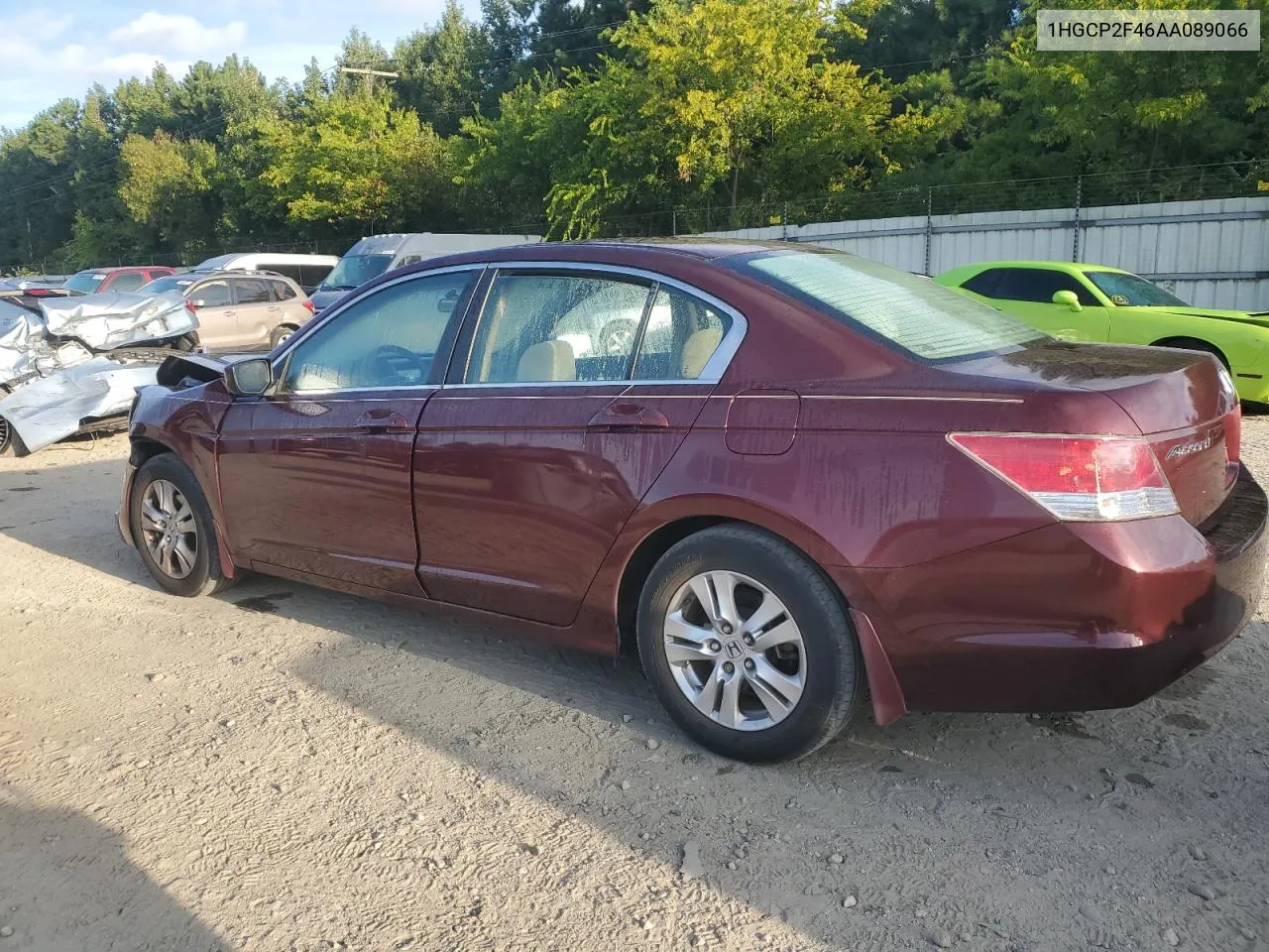 2010 Honda Accord Lxp VIN: 1HGCP2F46AA089066 Lot: 69309904