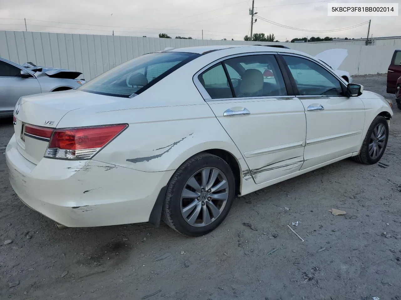 5KBCP3F81BB002014 2011 Honda Accord Exl