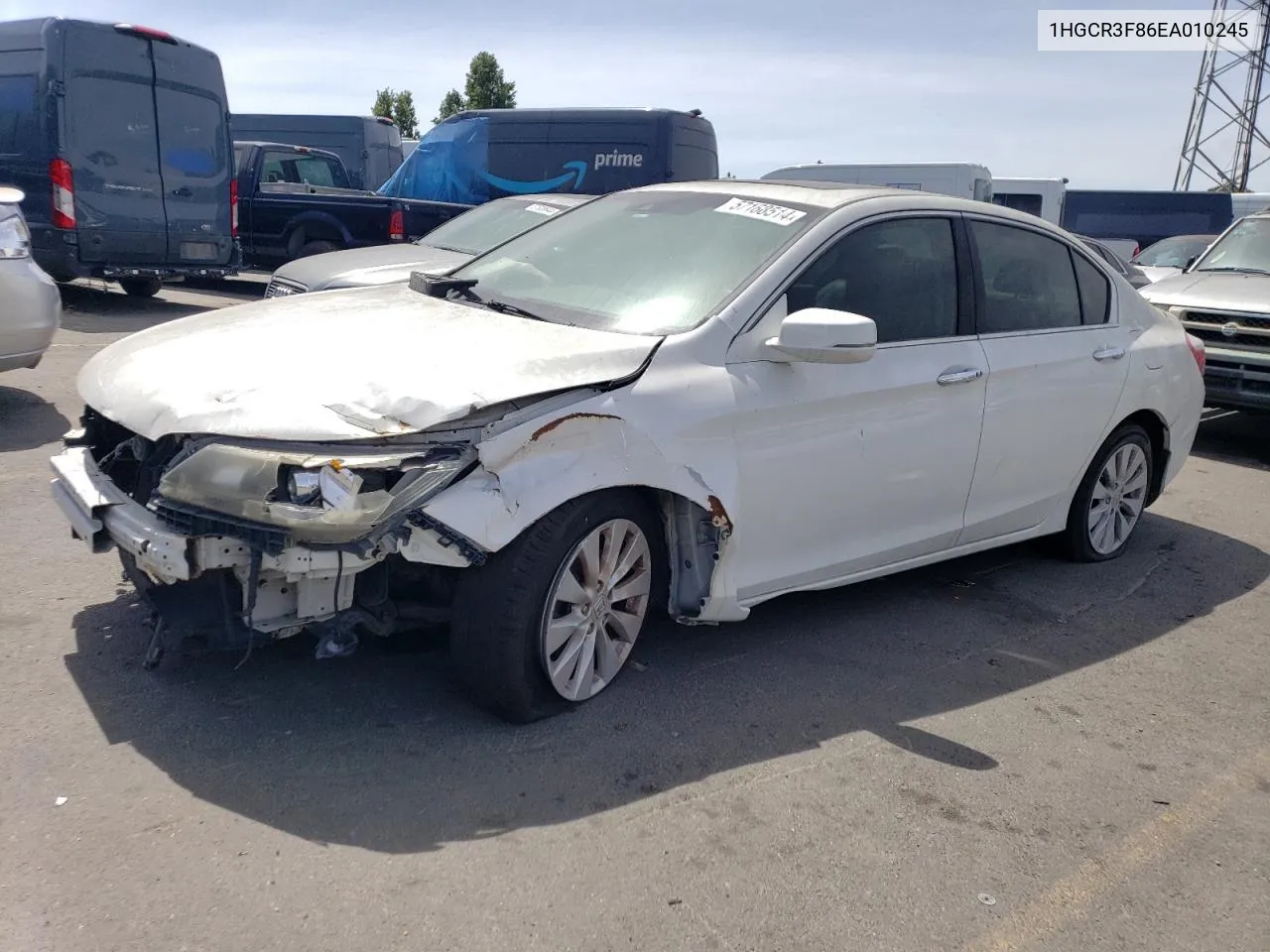 1HGCR3F86EA010245 2014 Honda Accord Exl