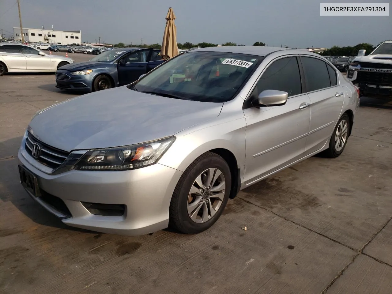 1HGCR2F3XEA291304 2014 Honda Accord Lx