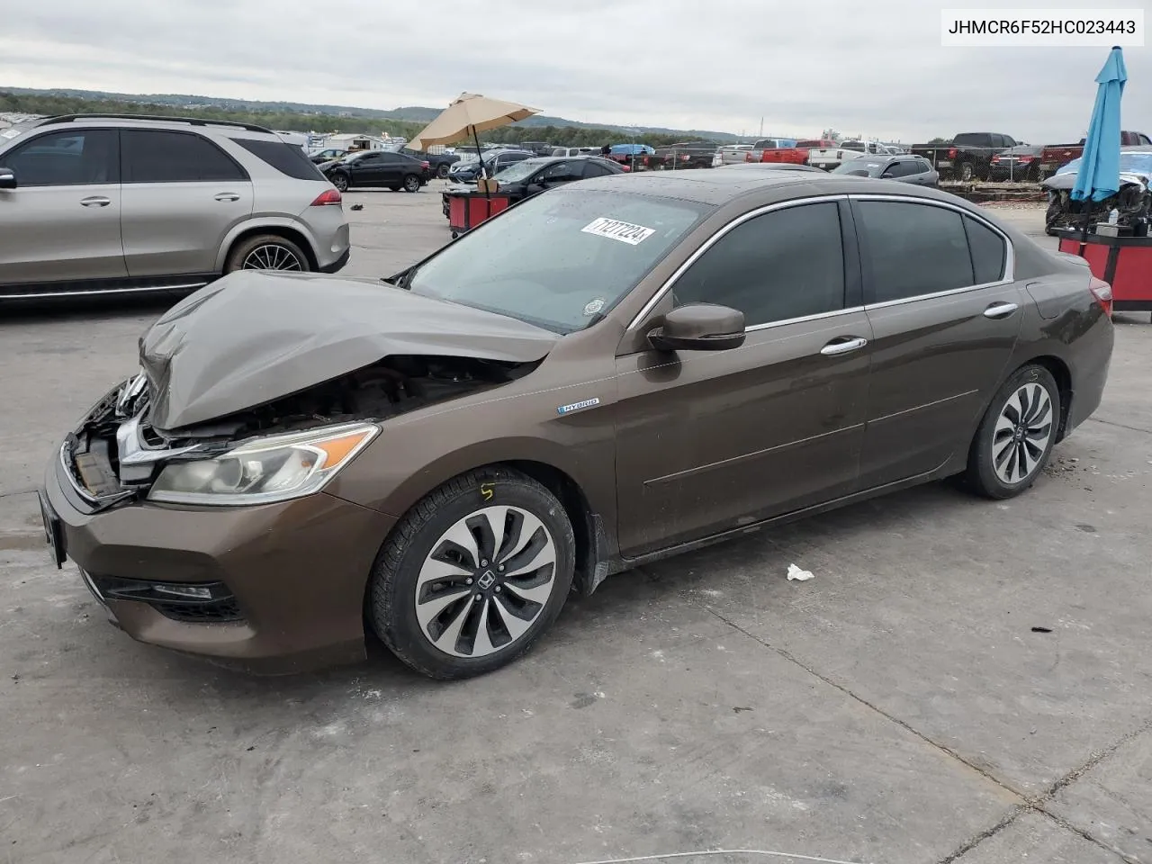 2017 Honda Accord Hybrid Exl VIN: JHMCR6F52HC023443 Lot: 71277224