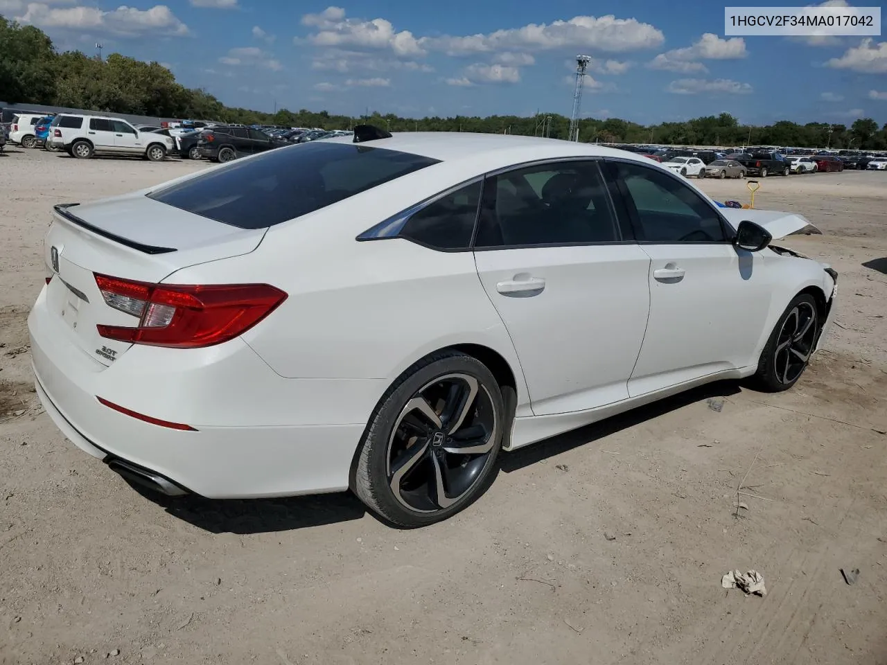 2021 Honda Accord Sport VIN: 1HGCV2F34MA017042 Lot: 72191014