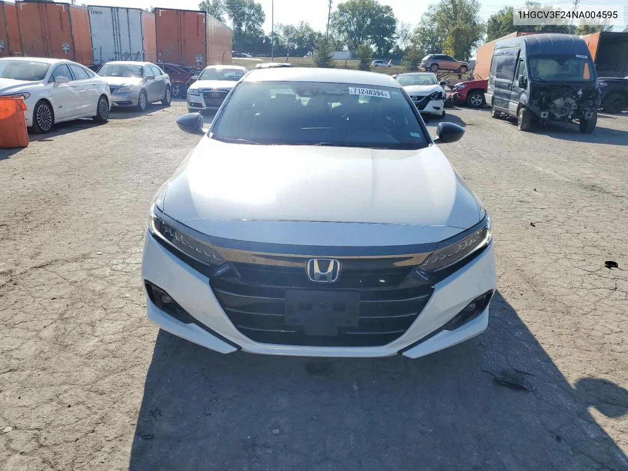 2022 Honda Accord Hybrid Sport VIN: 1HGCV3F24NA004595 Lot: 71248394