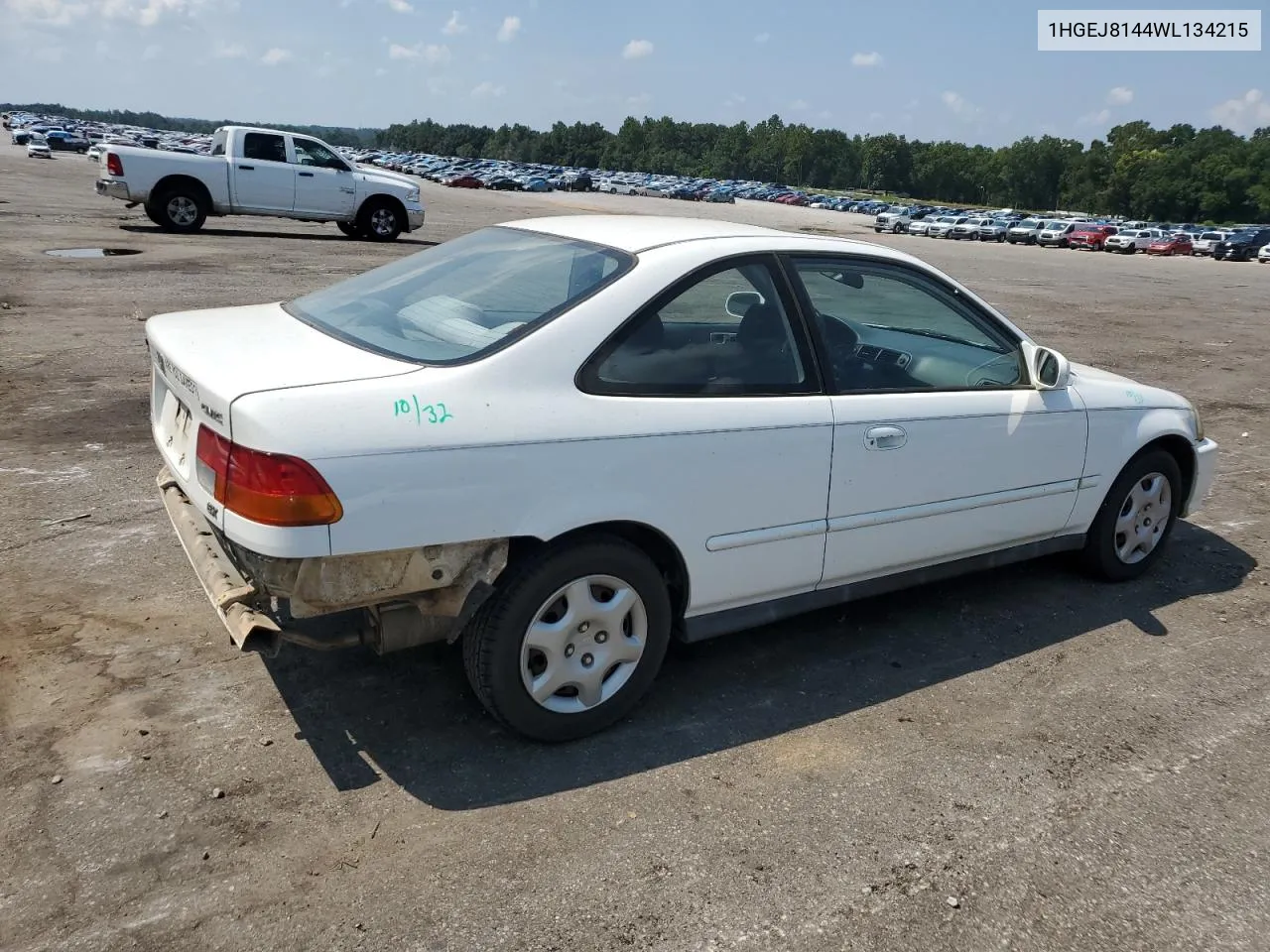 1998 Honda Civic Ex VIN: 1HGEJ8144WL134215 Lot: 67279164