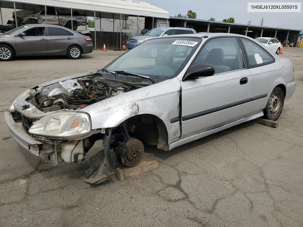 1999 Honda Civic Dx VIN: 1HGEJ6120XL055015 Lot: 65863864