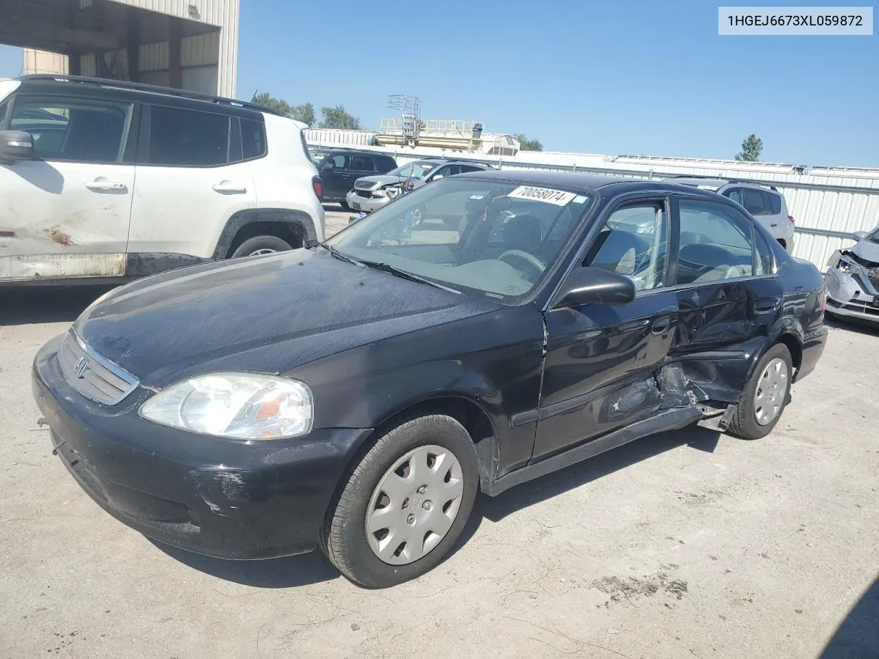 1999 Honda Civic Lx VIN: 1HGEJ6673XL059872 Lot: 70058074