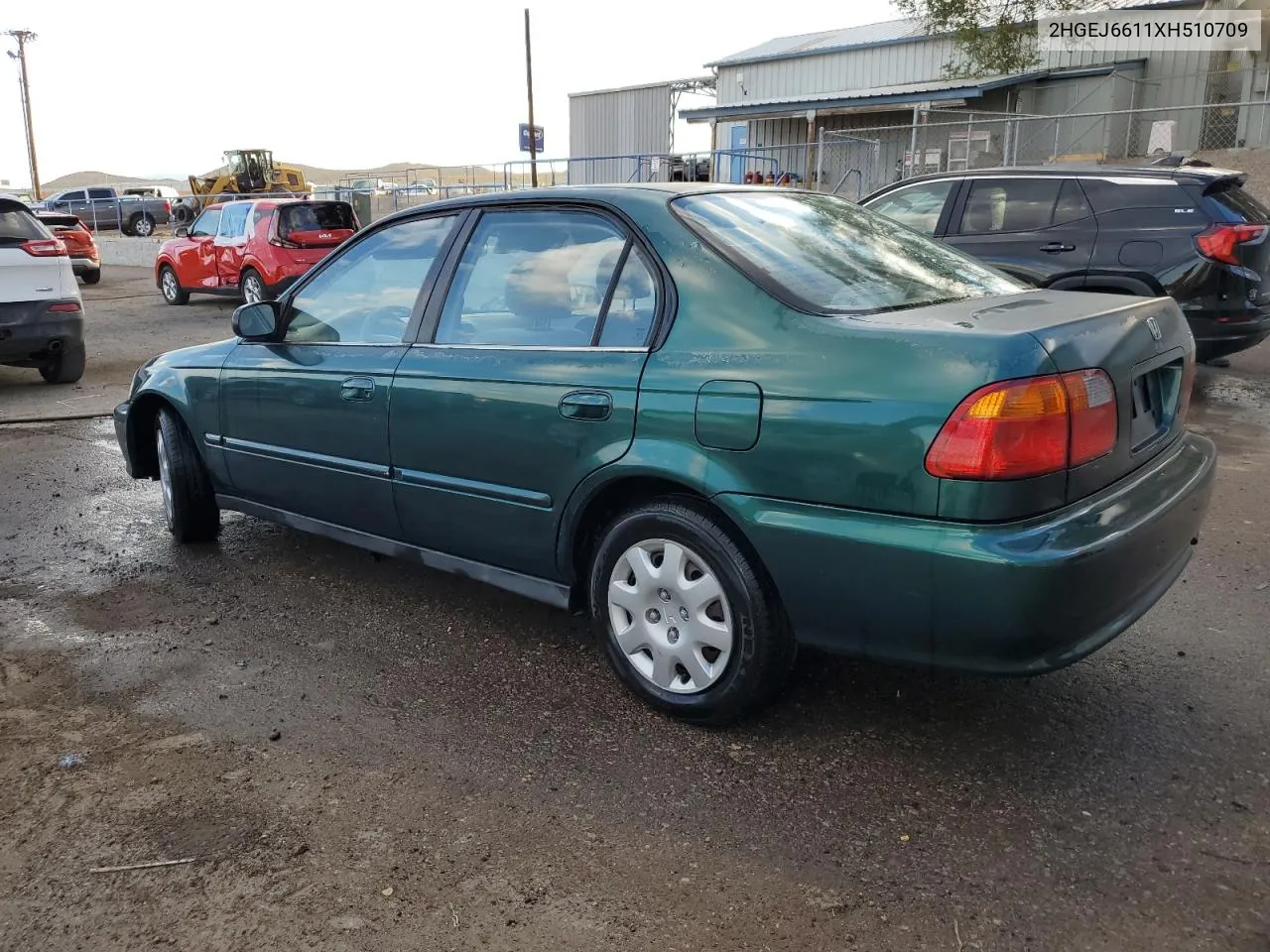 1999 Honda Civic Base VIN: 2HGEJ6611XH510709 Lot: 71671644