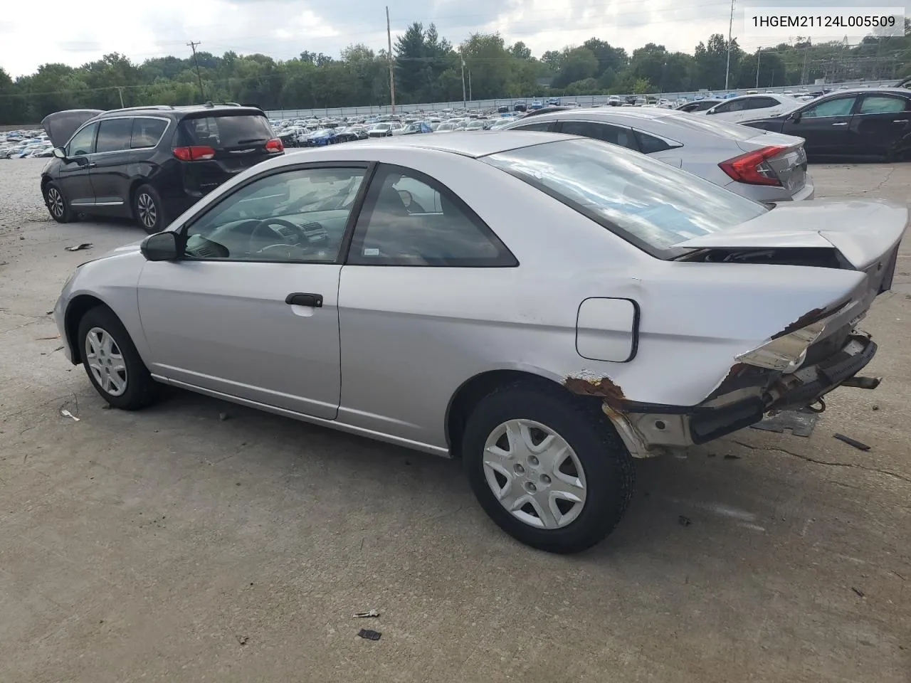 2004 Honda Civic Dx Vp VIN: 1HGEM21124L005509 Lot: 66339284