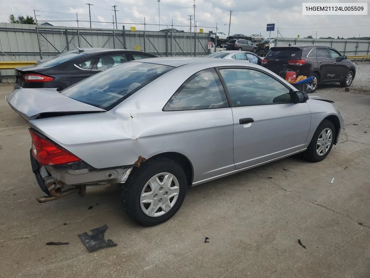 2004 Honda Civic Dx Vp VIN: 1HGEM21124L005509 Lot: 66339284