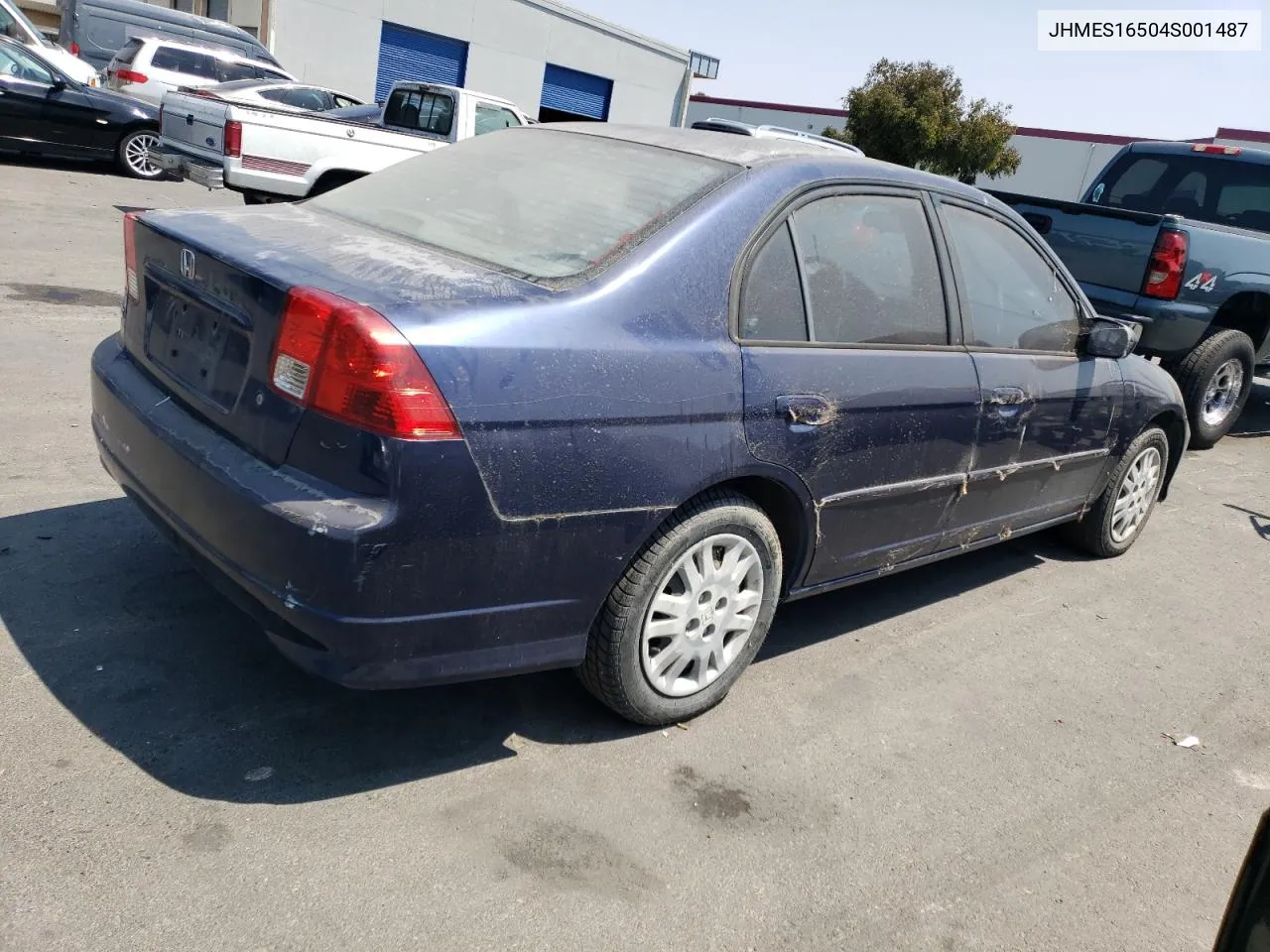 2004 Honda Civic Lx VIN: JHMES16504S001487 Lot: 66736034