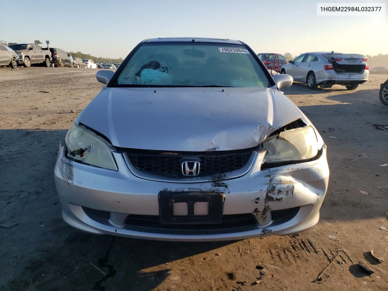 2004 Honda Civic Ex VIN: 1HGEM22984L032377 Lot: 70025964