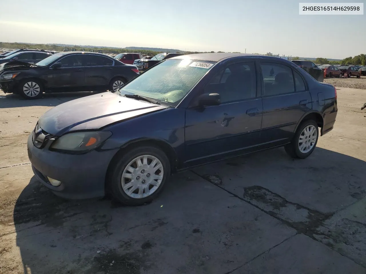 2HGES16514H629598 2004 Honda Civic Lx