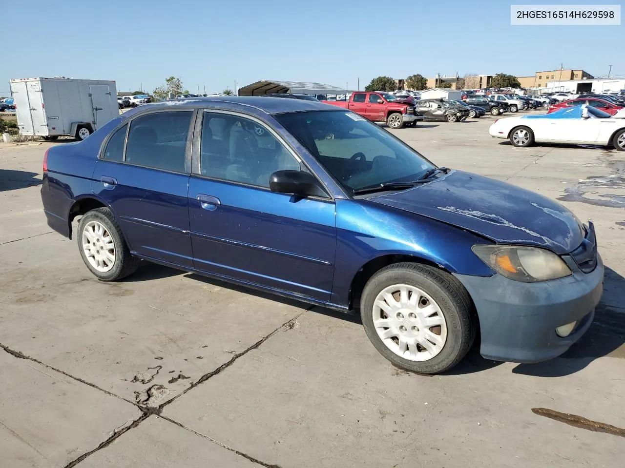 2HGES16514H629598 2004 Honda Civic Lx