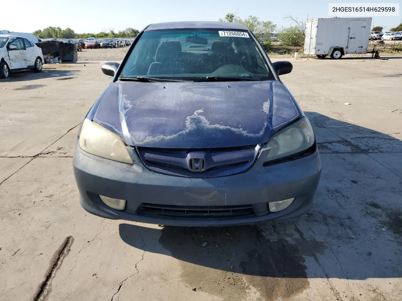 2004 Honda Civic Lx VIN: 2HGES16514H629598 Lot: 71266054