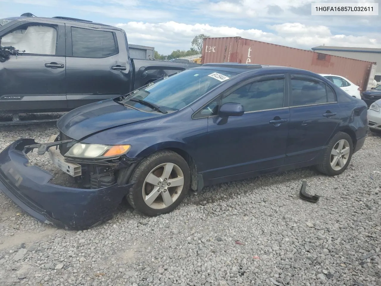 2007 Honda Civic Ex VIN: 1HGFA16857L032611 Lot: 69125944