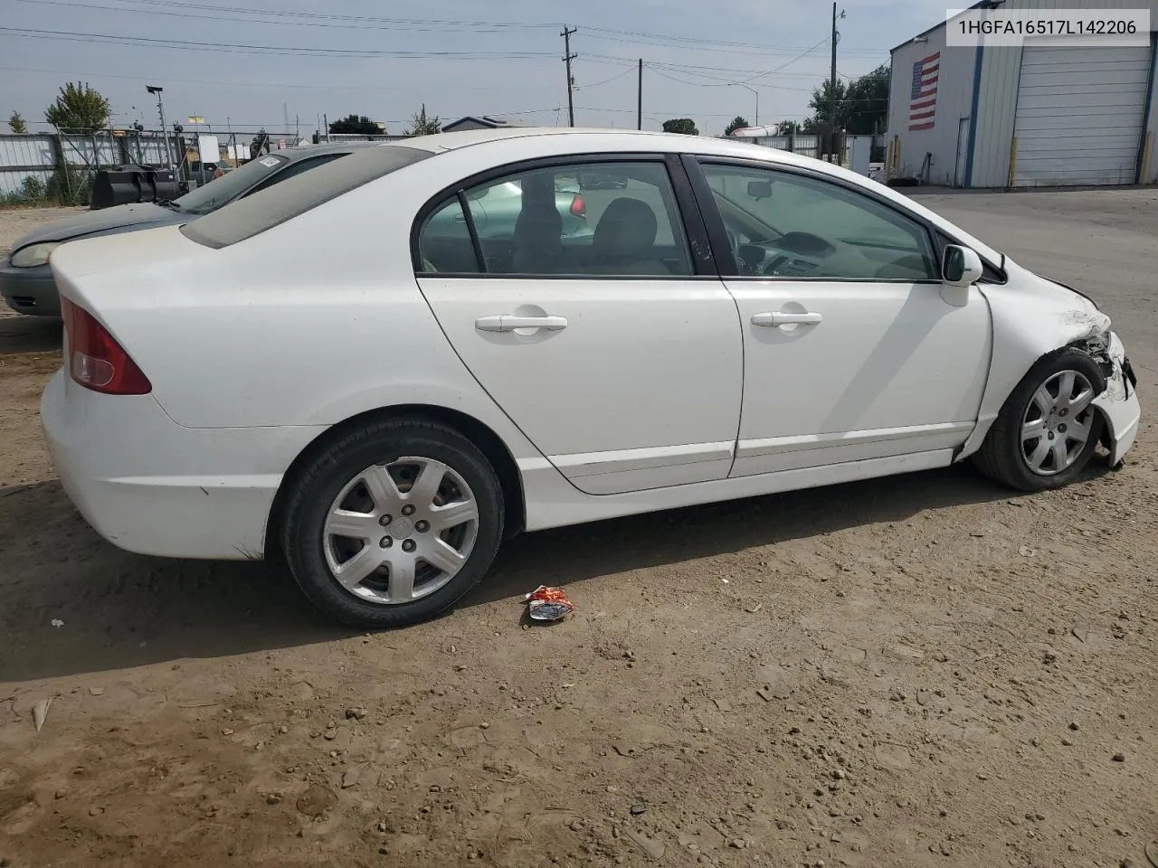 2007 Honda Civic Lx VIN: 1HGFA16517L142206 Lot: 71070854