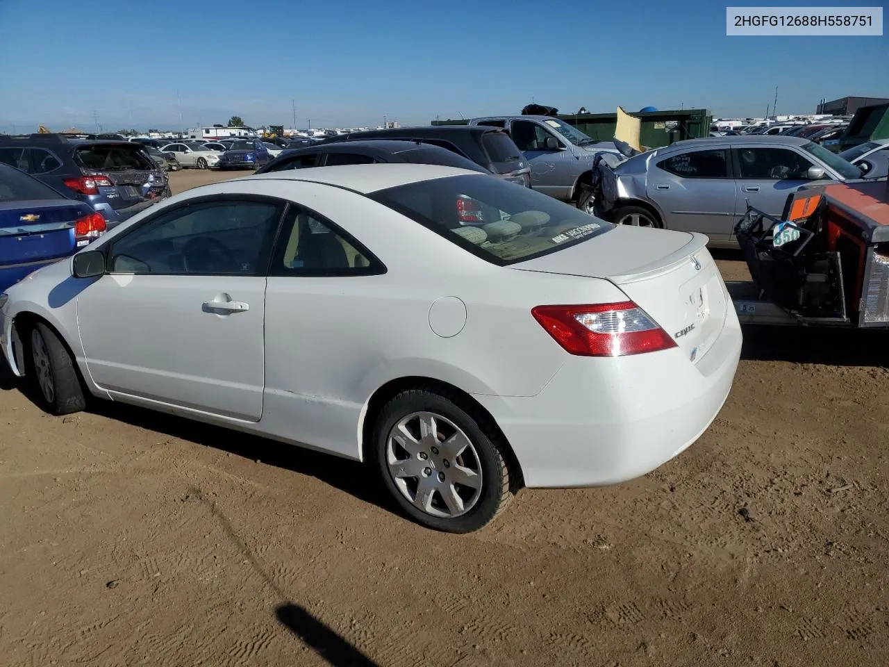 2HGFG12688H558751 2008 Honda Civic Lx