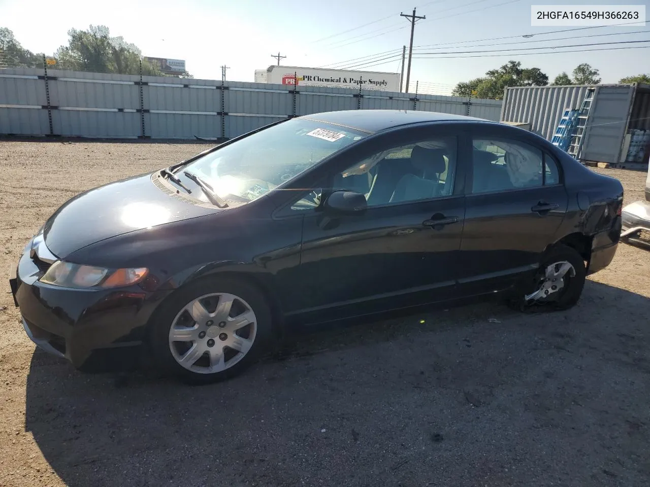 2009 Honda Civic Lx VIN: 2HGFA16549H366263 Lot: 57379784