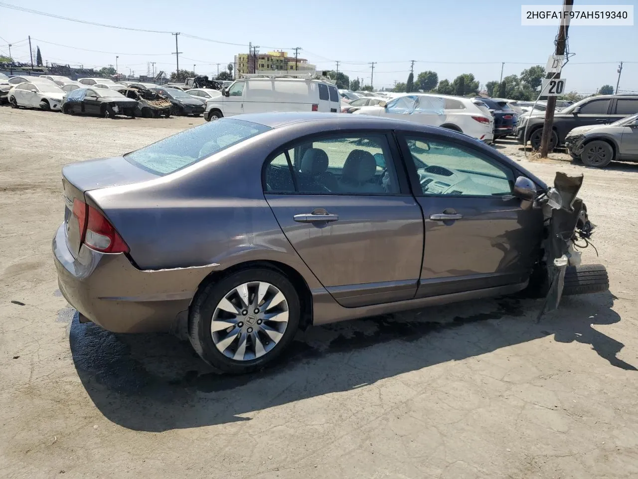 2HGFA1F97AH519340 2010 Honda Civic Exl