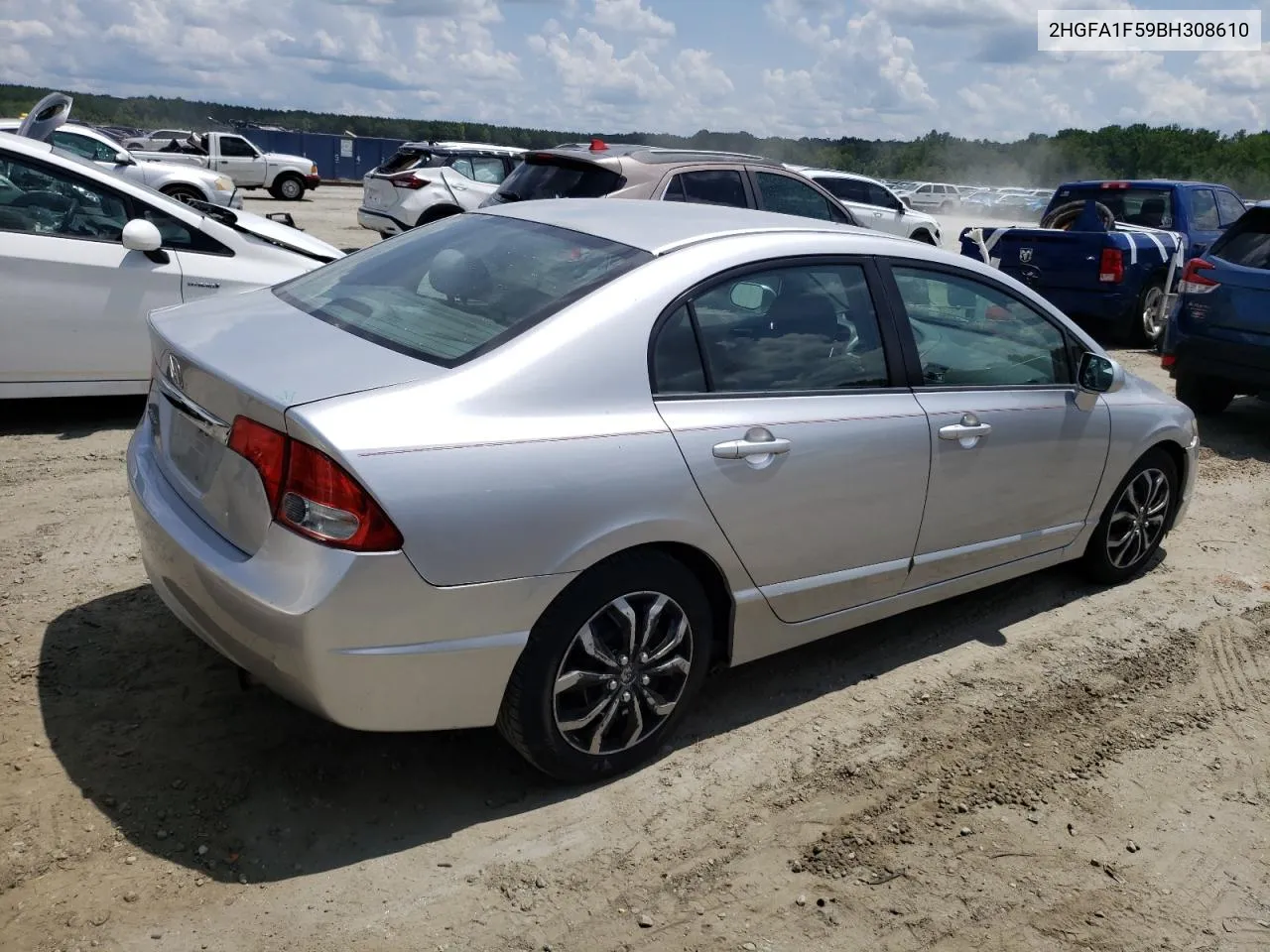 2011 Honda Civic Lx VIN: 2HGFA1F59BH308610 Lot: 64364874