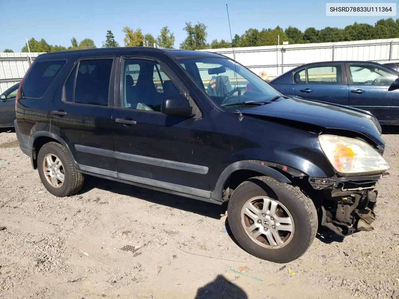 2003 Honda Cr-V Ex VIN: SHSRD78833U111364 Lot: 71031894