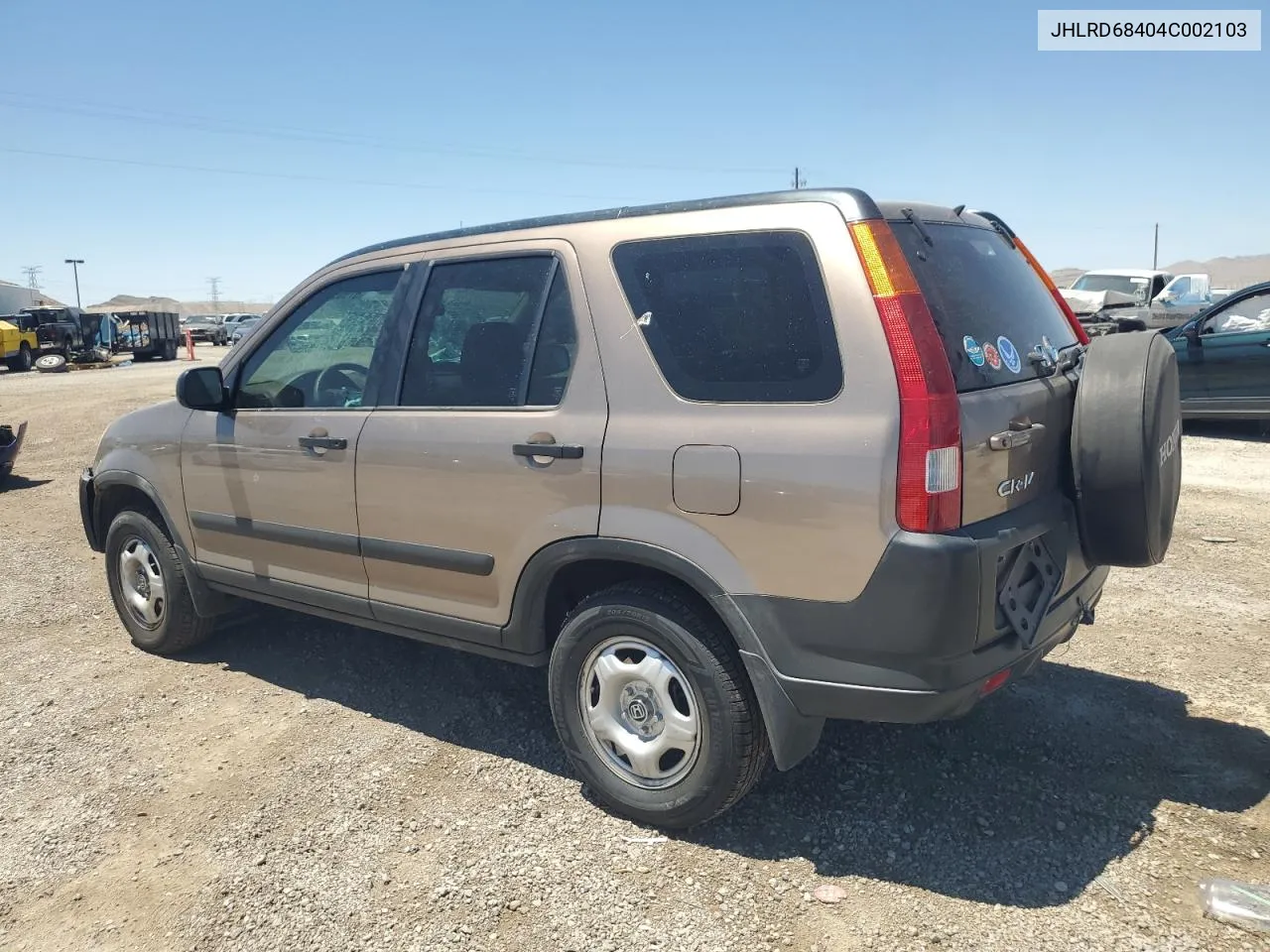 2004 Honda Cr-V Lx VIN: JHLRD68404C002103 Lot: 57909014