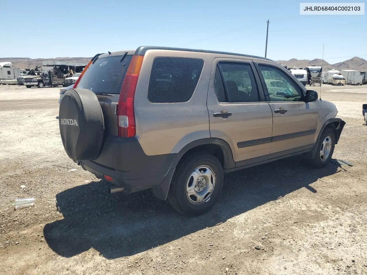 2004 Honda Cr-V Lx VIN: JHLRD68404C002103 Lot: 57909014