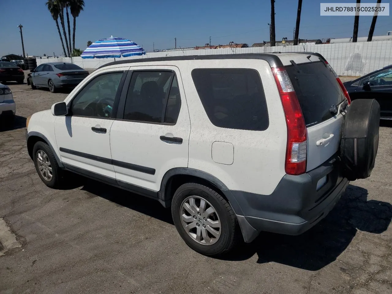 2005 Honda Cr-V Ex VIN: JHLRD78815C025237 Lot: 71259184