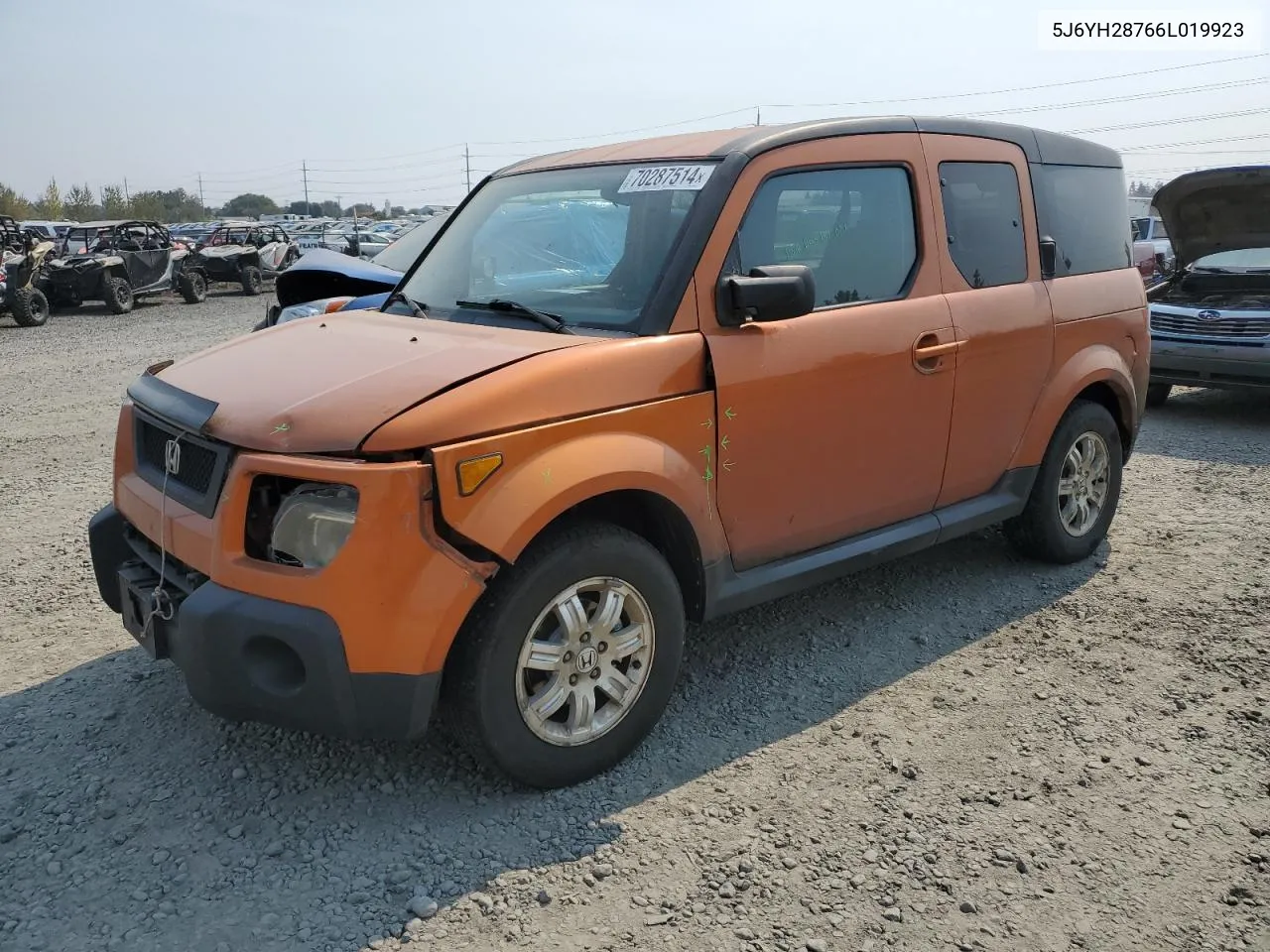 2006 Honda Element Ex VIN: 5J6YH28766L019923 Lot: 70287514