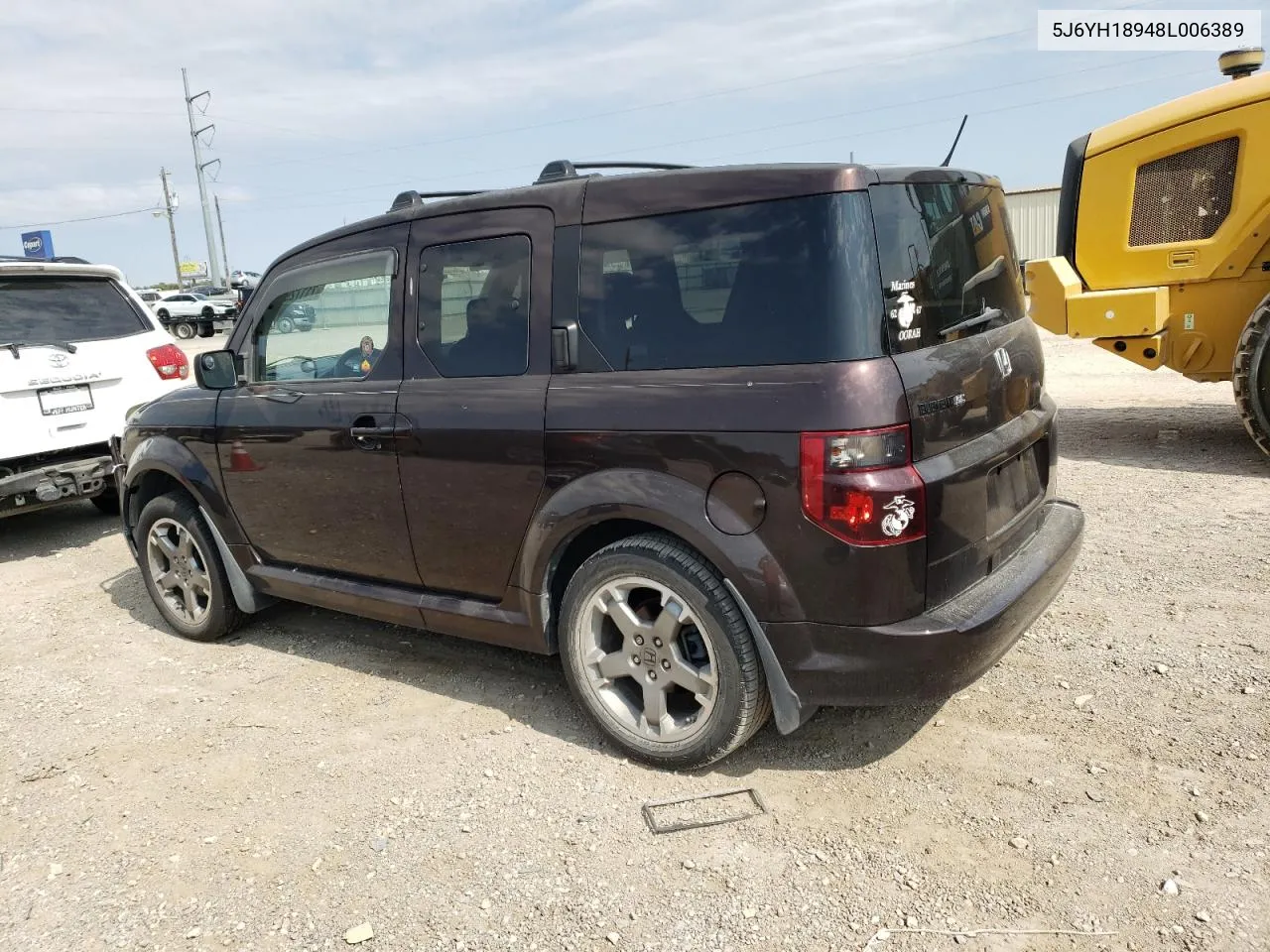 2008 Honda Element Sc VIN: 5J6YH18948L006389 Lot: 71172944