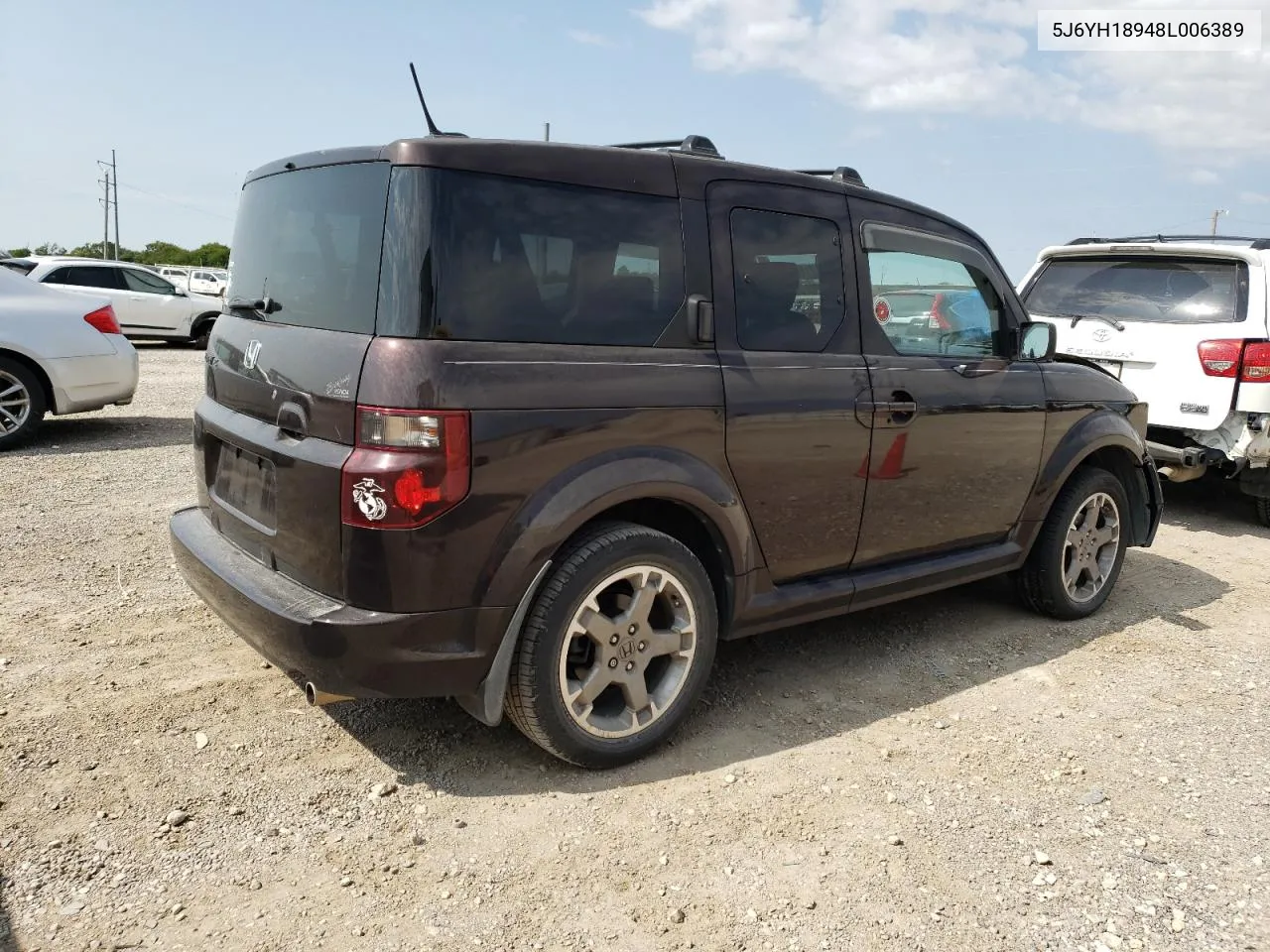 2008 Honda Element Sc VIN: 5J6YH18948L006389 Lot: 71172944