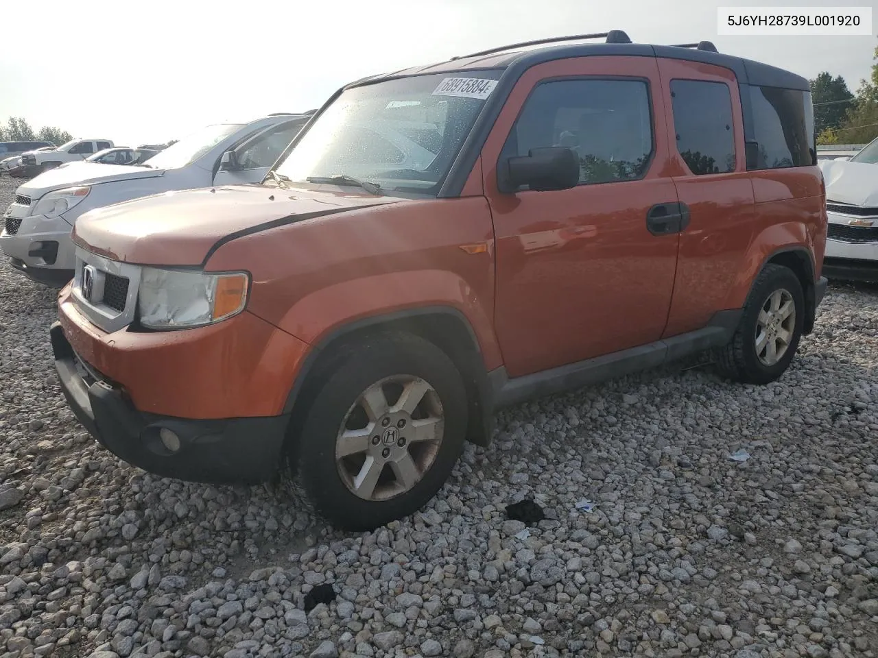 2009 Honda Element Ex VIN: 5J6YH28739L001920 Lot: 68915884