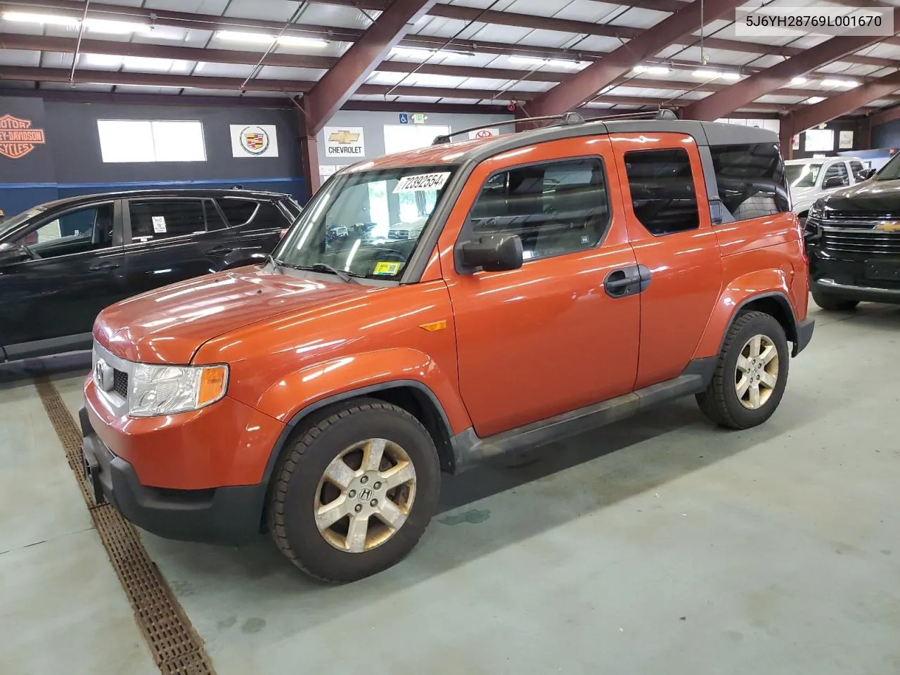 2009 Honda Element Ex VIN: 5J6YH28769L001670 Lot: 72392554