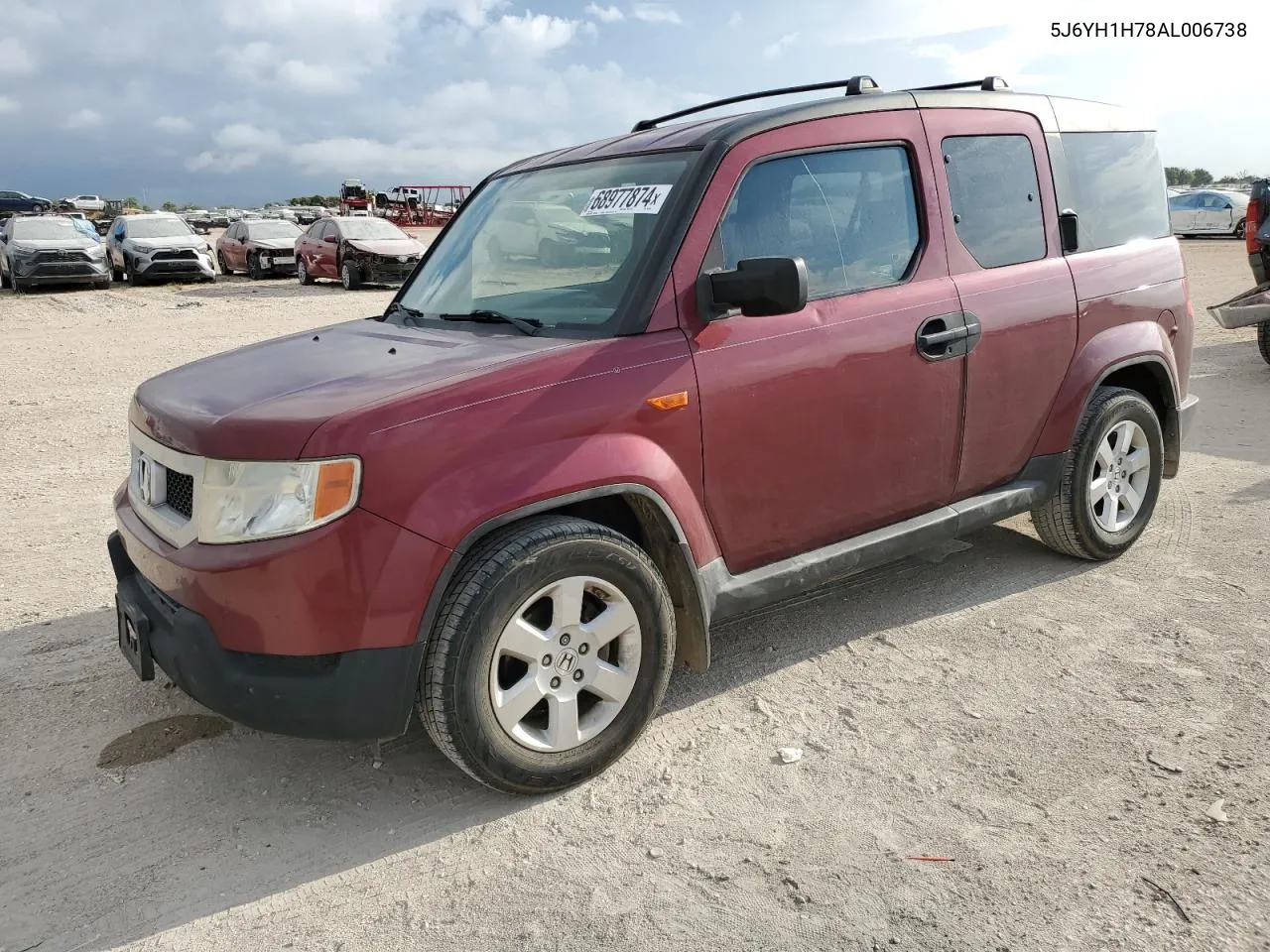 2010 Honda Element Ex VIN: 5J6YH1H78AL006738 Lot: 68977874