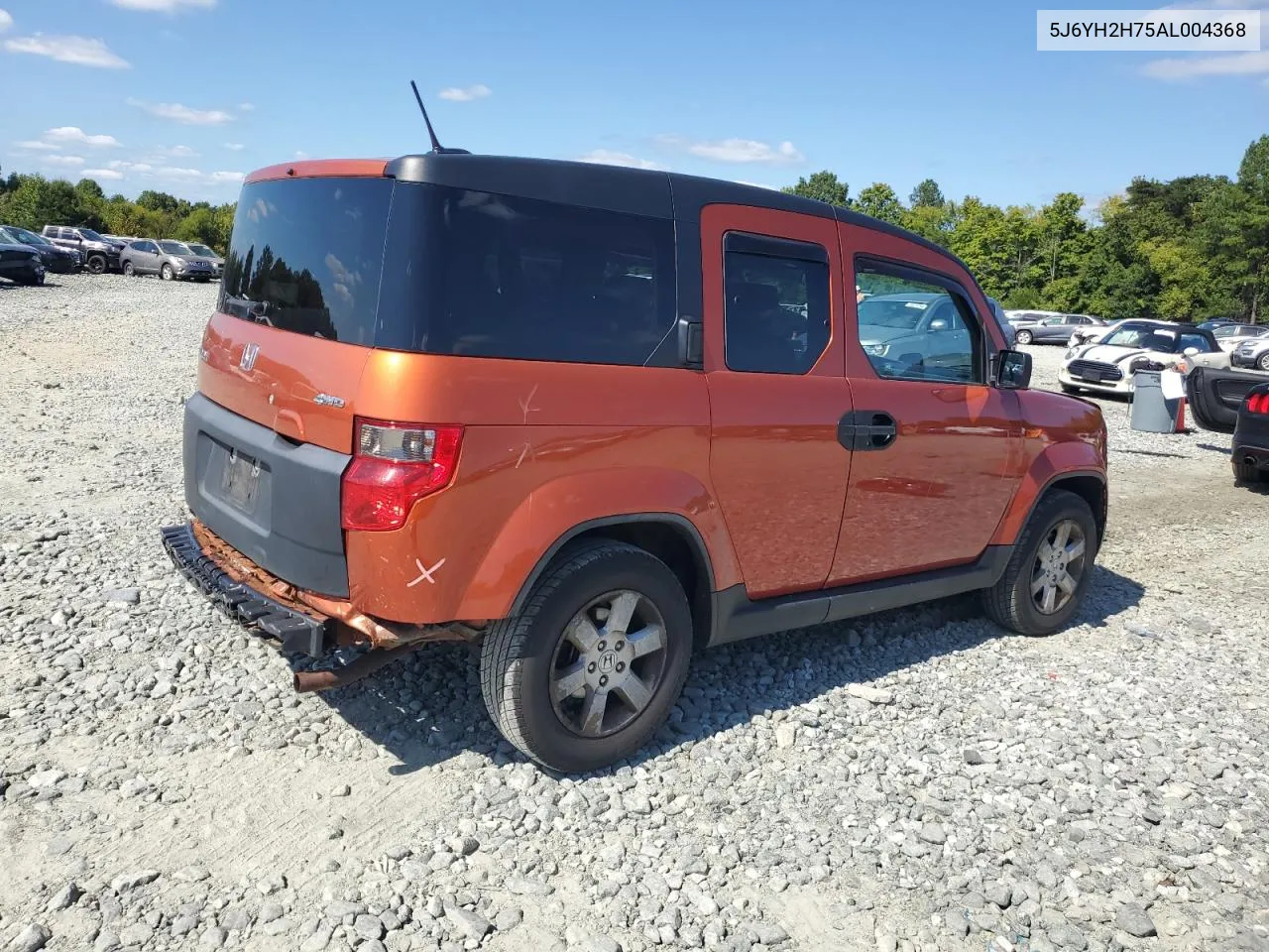 2010 Honda Element Ex VIN: 5J6YH2H75AL004368 Lot: 70560354