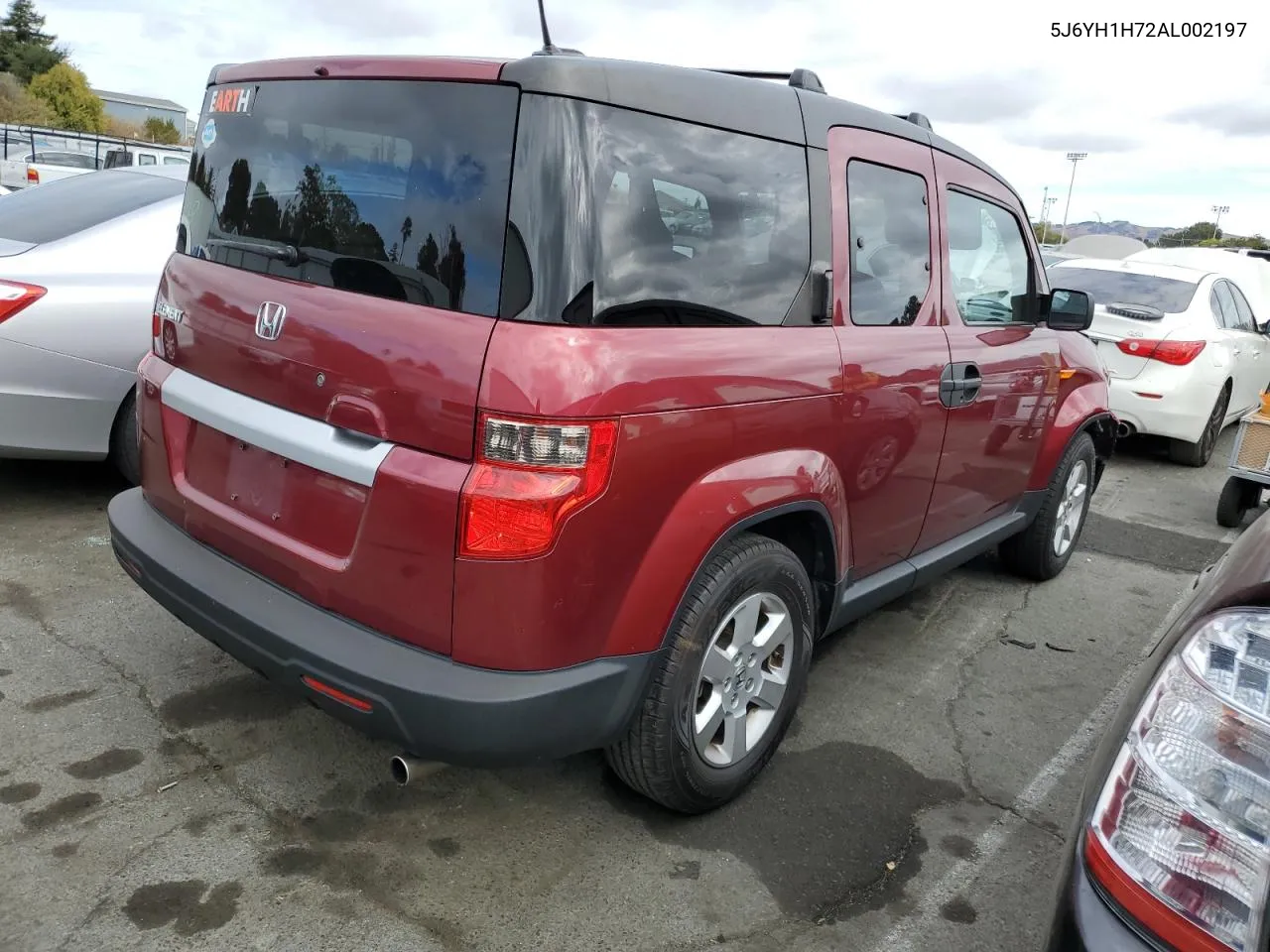 2010 Honda Element Ex VIN: 5J6YH1H72AL002197 Lot: 71309244