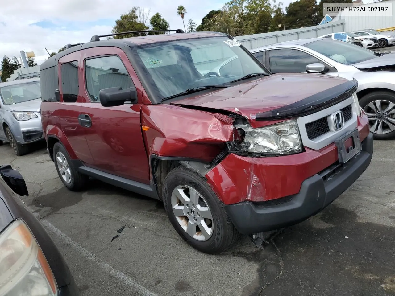 2010 Honda Element Ex VIN: 5J6YH1H72AL002197 Lot: 71309244