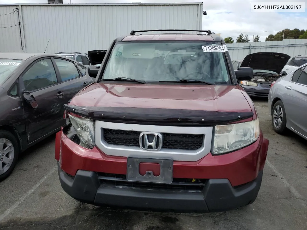 2010 Honda Element Ex VIN: 5J6YH1H72AL002197 Lot: 71309244