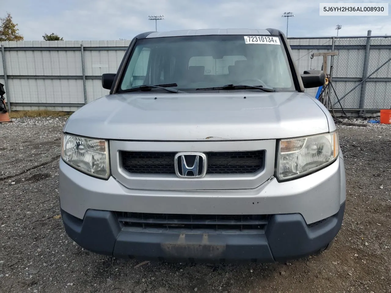 2010 Honda Element Lx VIN: 5J6YH2H36AL008930 Lot: 72310134