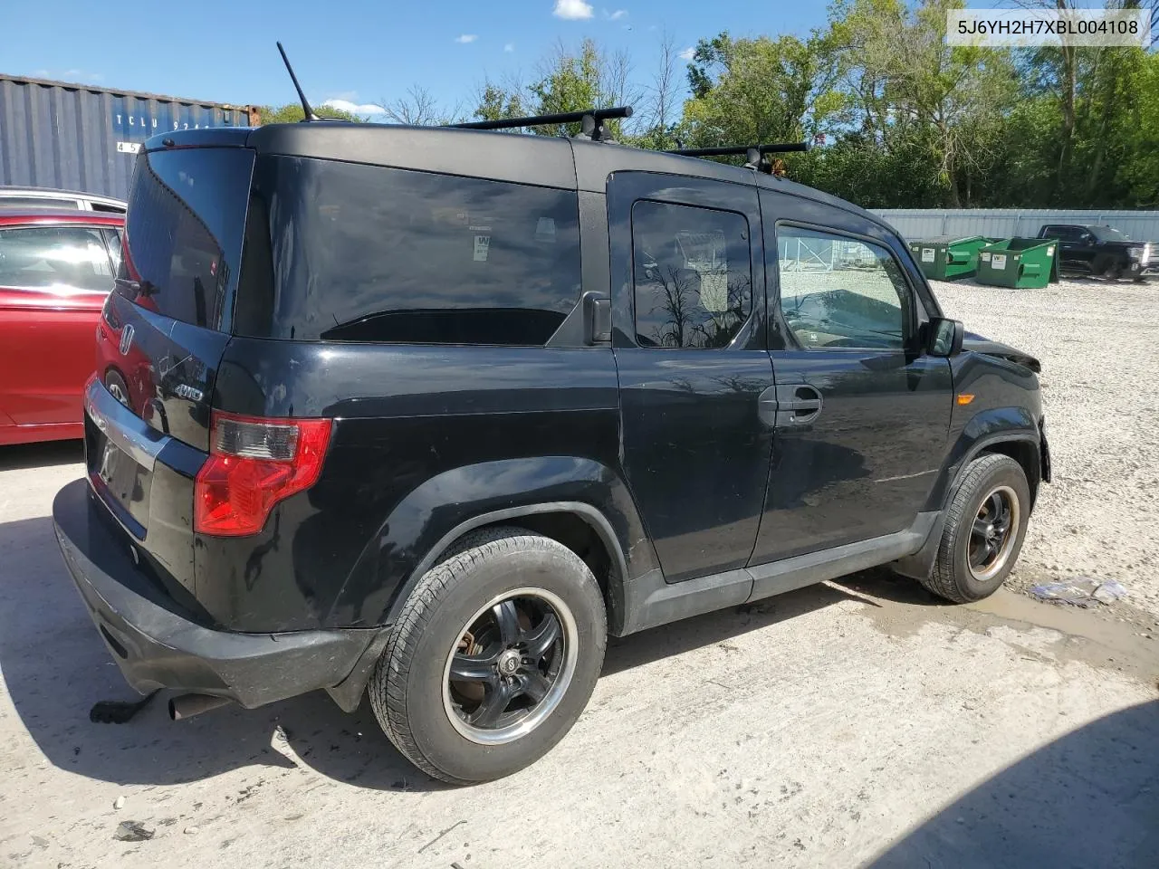 2011 Honda Element Ex VIN: 5J6YH2H7XBL004108 Lot: 58013444